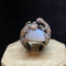 Bague Bague or foncé calcédoine, onyx et diamant salamandre 58 Facettes CEY5