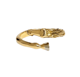 Bague 54 Bague cheval or jaune 58 Facettes 1-873/2