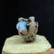 Bague Bague or foncé calcédoine, onyx et diamant salamandre 58 Facettes CEY5