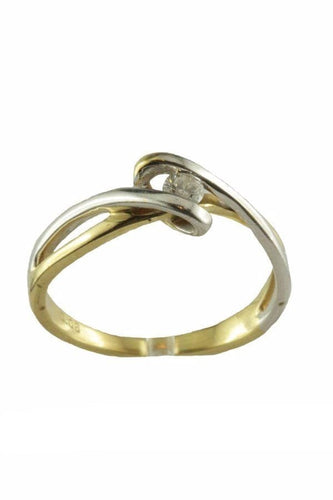 Bague 50 Solitaire diamant 0.08 carat 58 Facettes 19861
