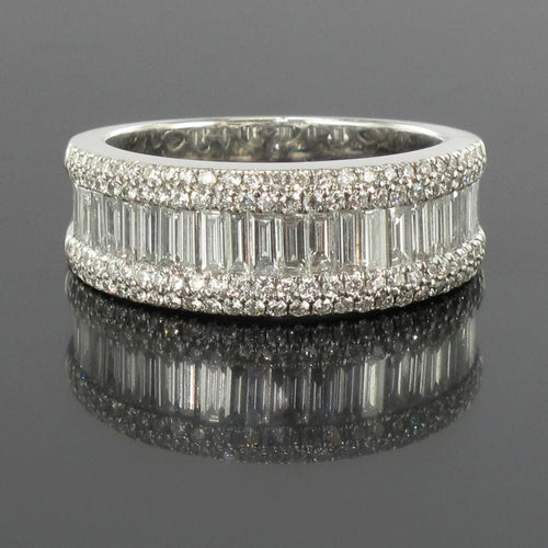 Bague 51 Bague Diamants baguettes 58 Facettes 09-010-2508506-53