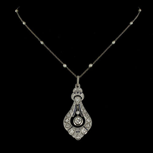 Pendentif Pendentif ancien diamants et perles 58 Facettes 05-103-1728427