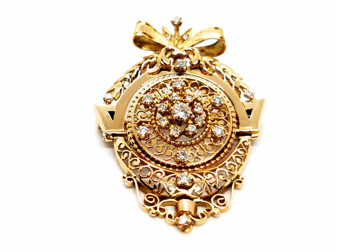 Pendentif Pendentif Vintage Or jaune Diamant 58 Facettes 1126569CN