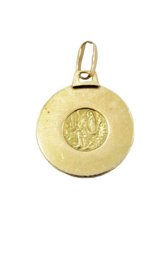 Pendentif Médaille de la Vierge Lourdes 58 Facettes 28991