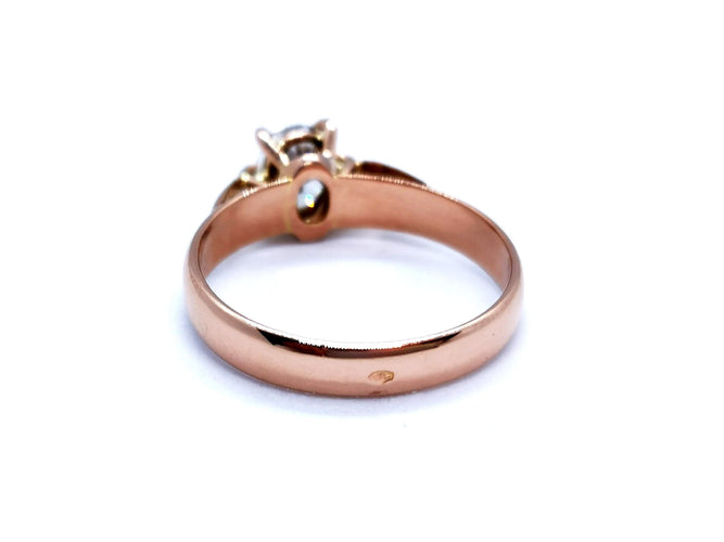 Bague 54 Bague Solitaire Or rose Diamant 58 Facettes 997149CN