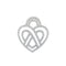 Pendentif Pendentif Poiray, "Coeur Fil", or blanc, diamants. 58 Facettes 30212