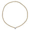 Collier Collier solitaire diamant en or jaune. 58 Facettes 30042