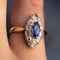 Bague 45 Bague marquise diamants saphir ancienne 58 Facettes 20-311-45