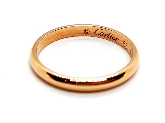 Bague 53 Cartier Bague Alliance 1895 Or rose 58 Facettes 1173327CN