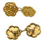 Boutons de manchette Boutons de manchette moucharabieh en or jaune 58 Facettes 30253
