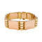 Bracelet Bracelet Tank en ors jaune et rose. 58 Facettes 29817