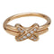 Bague 55 Bague Chaumet "Jeux de Liens" or rose et diamants. 58 Facettes 30679
