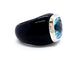 Bague 53 André Benitah Bague Or blanc Topaze 58 Facettes 06142CD