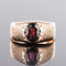 Bague 61 Bague jonc grenat or rose 58 Facettes 20-195-57