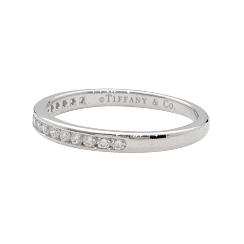 Bague 52 Bague Tiffany platine et diamants. 58 Facettes 30070