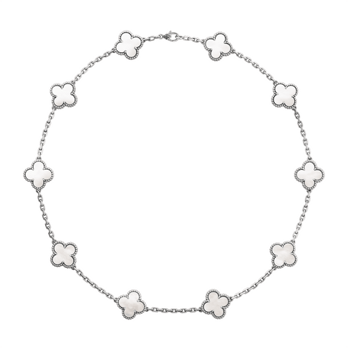 Collier Collier Van Cleef & Arpels Alhambra en or blanc et nacre. 58 Facettes 30104