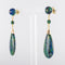 Boucles d'oreilles Boucles d'oreilles azurmalachites et malachites 58 Facettes 20-134