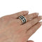 Bague 59 Bague Chanel "Ultra" grand modèle en or blanc et céramique noire. 58 Facettes 30388