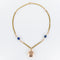 Collier Collier ancien et son médaillon lapis lazuli et perles fines 58 Facettes 20-154