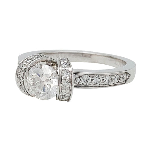 Bague 48 Bague Tiffany&Co. "Ribbon" en platine, diamant 0,55 carat. 58 Facettes 29796