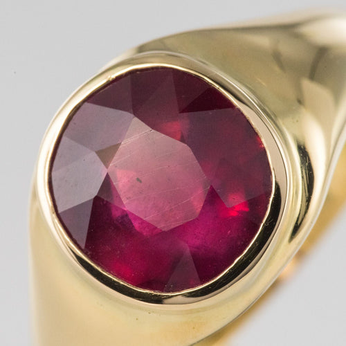 Bague 62 Bague rubis jonc ancienne en or jaune 58 Facettes 20-228-59