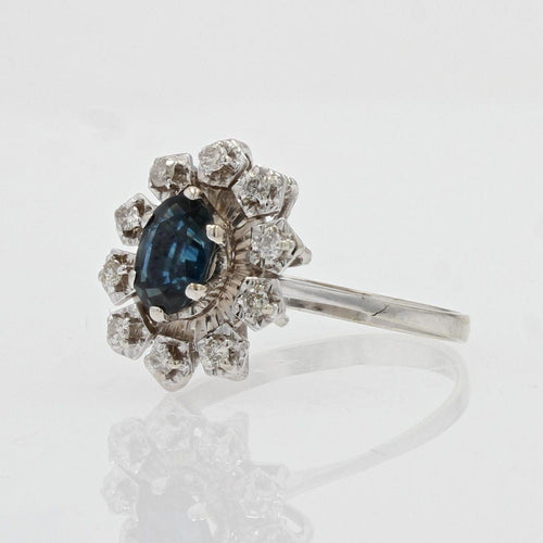 Bague 50 Bague rétro saphir diamants 58 Facettes 21-346-50