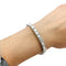 Bracelet Bracelet ligne en platine et diamants. 58 Facettes 30261