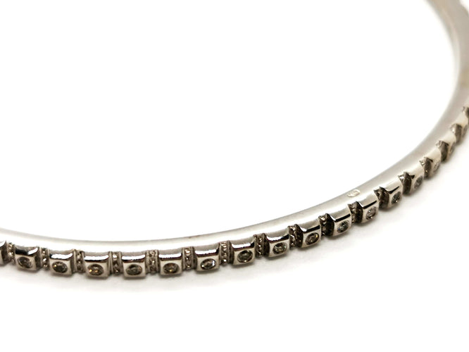 Bracelet Bracelet Jonc Or blanc Diamant 58 Facettes 1186438CN