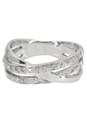 Bague 51 Bague moderne diamants 58 Facettes 038341-1