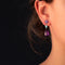 Boucles d'oreilles Boucles d'oreilles pendantes améthystes et turquoises 58 Facettes 17-302