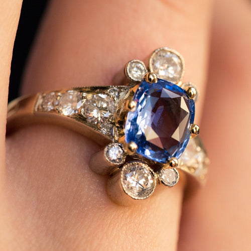 Bague 54 Bague saphir et diamants 58 Facettes CK1084-52