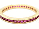 Bague 55 Bague Alliance Or jaune Rubis 58 Facettes 06276CD