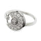 Bague 46 Bague Cartier "Amulette" or blanc et diamants 58 Facettes 30300