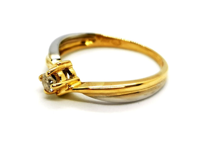 Bague 52 Bague Solitaire Or jaune Diamant 58 Facettes 1091906CD