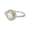 Bague 51 Solitaire Lorenz Bäumer "Aimer pour vivre" en or blanc et diamants. 58 Facettes 30477