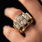 Bague 56 Bague tank diamants 58 Facettes 19-587-59