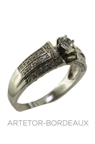 Bague 58 Bague moderne diamants 58 Facettes 19941