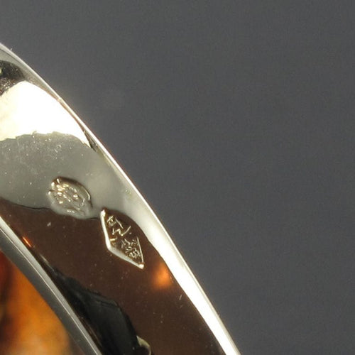 Bague 57 Bague homme grenat spessartite 58 Facettes 18-053
