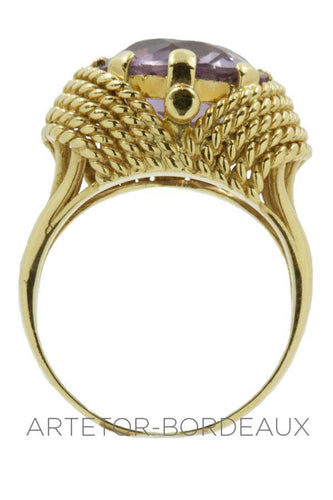 Bague 56 Bague améthyste 58 Facettes 16281