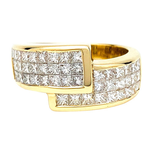 Bague 53.5 Bague toi & moi en or jaune et diamants. 58 Facettes 29959