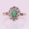 Bague 53 Bague ancienne pompadour émeraude diamants 58 Facettes 19-528-48