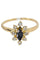 Bague Bague saphir entourage diamants 58 Facettes 37261