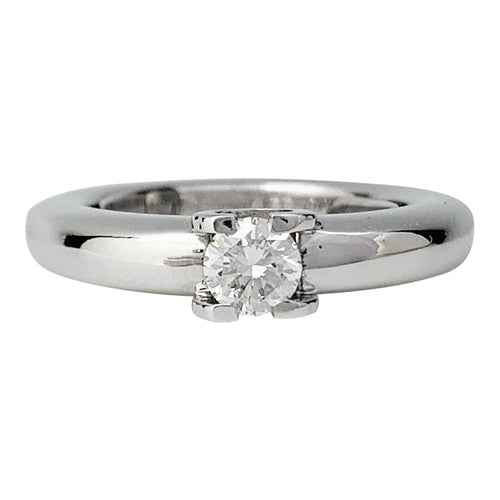 Bague 47 Solitaire Cartier, "Louis Cartier", or blanc et diamants. 58 Facettes 30629