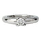 Bague 47 Solitaire Cartier, "Louis Cartier", or blanc et diamants. 58 Facettes 30629