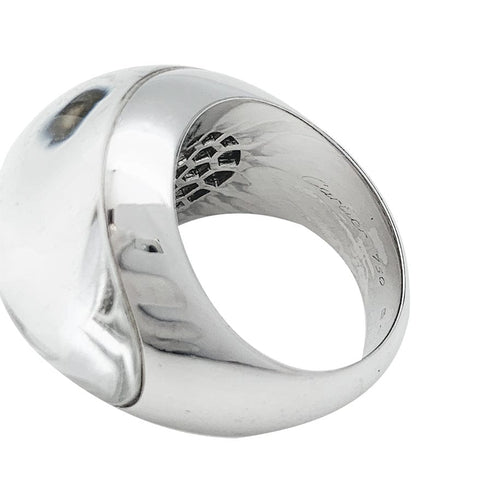 Bague 54 Bague Cartier "Myst" en or blanc, cristal de roche et diamants. 58 Facettes 30405