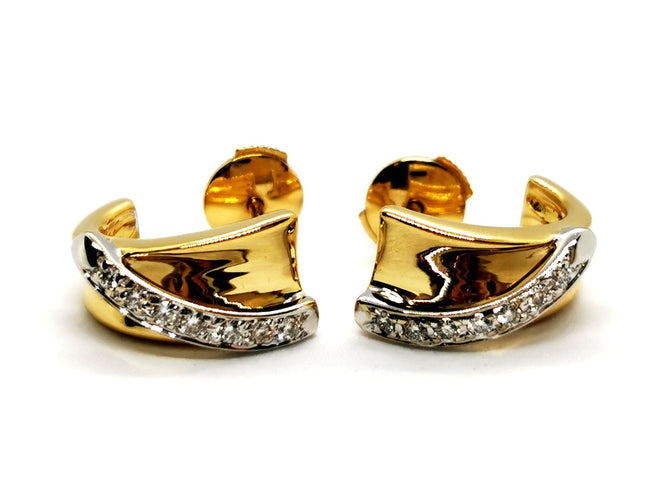 Boucles d'oreilles Boucles d'oreilles Or jaune Diamant 58 Facettes 1117930CN
