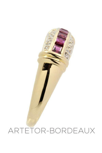 Bague 61 Bague rubis et diamants 58 Facettes 30251