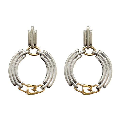 Boucles d'oreilles Boucles d'oreilles Boucheron en or jaune et argent. 58 Facettes 30415
