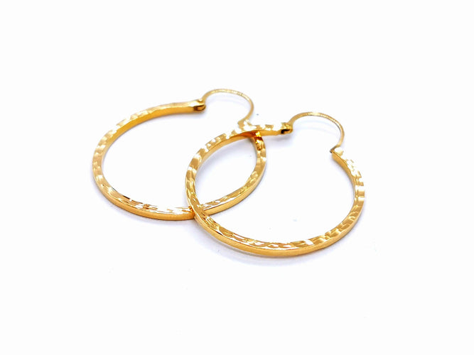Boucles d'oreilles Boucles d'oreilles Créoles Or jaune 58 Facettes 990299CD