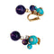 Boucles d'oreilles Boucles d'oreilles Cartier "Délices de Goa" en or rose, améthystes, diamants et turquoises. 58 Facettes 30107